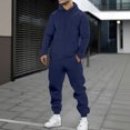 thumbnail image 1 of Mens Sweat Suit 2 Piece Relaxed Fit Casual Long Sleeve Hoodie Sweatshirt Sweatpants Suit Men's Tracksuits Jogger Set, 1 of 3
