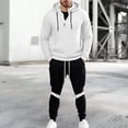 thumbnail image 1 of Mens Sweat Suits Set Tracksuit 2 Piece Outfits Sweatsuit Jogging Suits Full Zip Jacket Pants Outfits Sports Clothes Outfits, 1 of 3