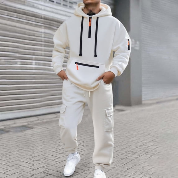 Mens Sweat Suits Set Tracksuit 2 Piece Outfits Full Zip Jackets Pants Jogging Suits Sweatsuit Set Athletic Tracksuit Outfits