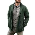 thumbnail image 1 of Mens Sweater - Autumn Winter Cable Knit Cardigan Shawl Collar Loose Fit Long Sleeve Casual Sweater Jacket, Soft Warm Fabric, Daily Wear, Cozy Outerwear, Men's Clothing, 1 of 5