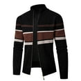 thumbnail image 1 of Mens Sweater, Autumn Winter Fashion Casual Sweater Coat With Padded Knitted Cardigan Top Sweater Jacket, Warm Cold Weather Wear, Daily Outdoor Wear, Men's Clothing, 1 of 2