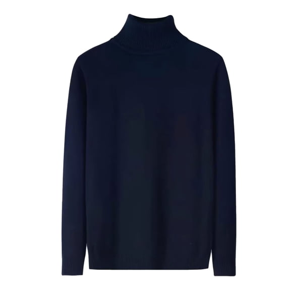 Mens Sweater, Autumn Winter Turtleneck/Half Turtleneck Slim Fit Casual Knitted Solid Color Sweater Jacket, Versatile Bottoming Style, Daily Layering, Men's Clothing