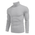 thumbnail image 1 of Mens Sweater - Autumn Winter Wool Round Neck Pullover Sweater Jacket, Versatile Bottoming Shirt, All - Match High Neck Design, Warm Daily Wear, Durable Knit Men's Clothing, 1 of 4