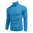 thumbnail image 1 of Mens Sweater - Autumn Winter Wool Round Neck Pullover Sweater Jacket, Versatile Bottoming Shirt, All - Match High Neck Design, Warm Daily Wear, Durable Knit Men's Clothing, 1 of 4