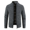 thumbnail image 1 of Mens Sweater, Casual Cardigan Full Zip Knitted Sweater Jacket With Pockets, Autumn Winter Warm Outerwear, Daily Casual Wear, Soft Fabric, Practical Men's Clothing, 1 of 4