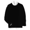 thumbnail image 1 of Mens Sweater Coat Tops Crewneck Long Sleeve Knit Comfort Style Mens Warm Sweaters,Black,M, 1 of 4