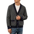 thumbnail image 1 of Mens Sweater Knit Tops Blouse Men Autumn Winter Outdoor Daily Casual Long Sleeve Pullover Knitwear, 1 of 6