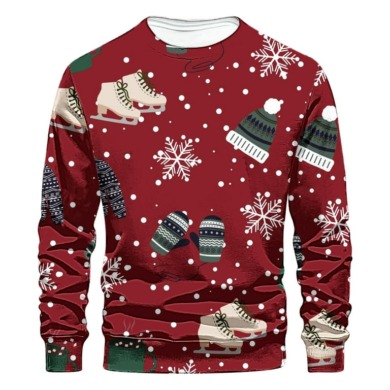 Mens Sweater Pullovers Ugly Christmas Sweaters for Men Stylish