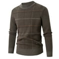 thumbnail image 1 of Mens Sweaters Autumn And Winter Stand Up Collar Half Zip Warm Casual Swweater Top, 1 of 2