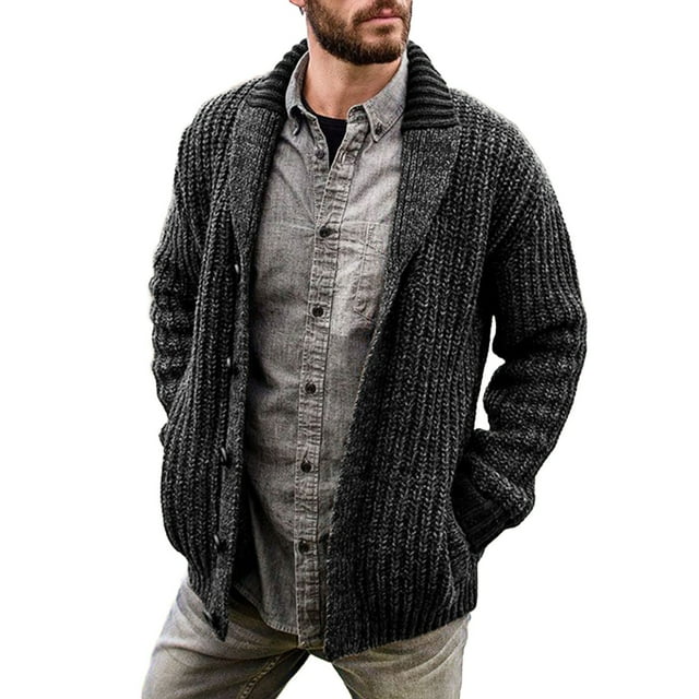 Embossed Knit Shawl-collar Sweater | Le 31 | Shop Men's Shawl Collar
