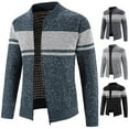thumbnail image 1 of Mens Sweaters Autumn and Winter Stand Collar Fleece Jacket, 1 of 1