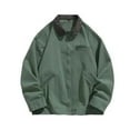 thumbnail image 1 of Mens Sweaters Crewneck Pullover Clearance Sweatshirts Zip Men Casual Cardigan Zipper Solid Color Turndown Collar Long Sleeve Blouse Jackets, 1 of 4