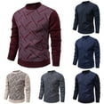 thumbnail image 1 of Mens Sweaters and Pullovers Crewneck Sweater Soft Casual Sweaters for Men Classic Pullover Sweaters with Ribbing Edge Winter Thermal Sweater, 1 of 5