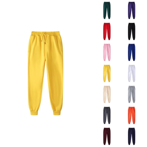 Mens Sweatpants 2026 Fall Winter Fashion Drawstring Elastic Waist Lined Joggers with Pockets Trousers