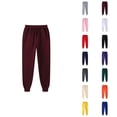 thumbnail image 1 of Mens Sweatpants 2026 Fall Winter Fashion Elastic Waist Drawstring Lined Joggers with Pockets Trousers, 1 of 5