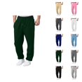 thumbnail image 1 of Mens Sweatpants 2026 Trendy Elastic Waist Drawstring Wide Leg Relaxed Fit Casual Pants Trousers with Pockets, 1 of 9