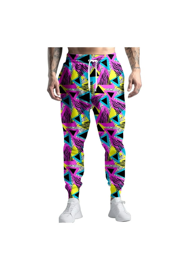 Mens Sweatpants 80S Costumes for Men Joggers Pants Casual Pants Running Pants with Drawstring 90S Outfit for Men Mens Dress Pants J XXXL