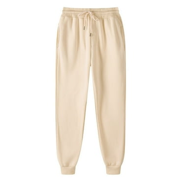 Mens Sweatpants Active Athletic Workout Jogger Sweatpants for Men with Pocket and Drawstring Beige XXXL