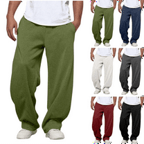 Mens Sweatpants Athletic with Pockets Joggers Drawstring Elastic Waist for Men Straight Leg Lounge Pants Running Gym Casual