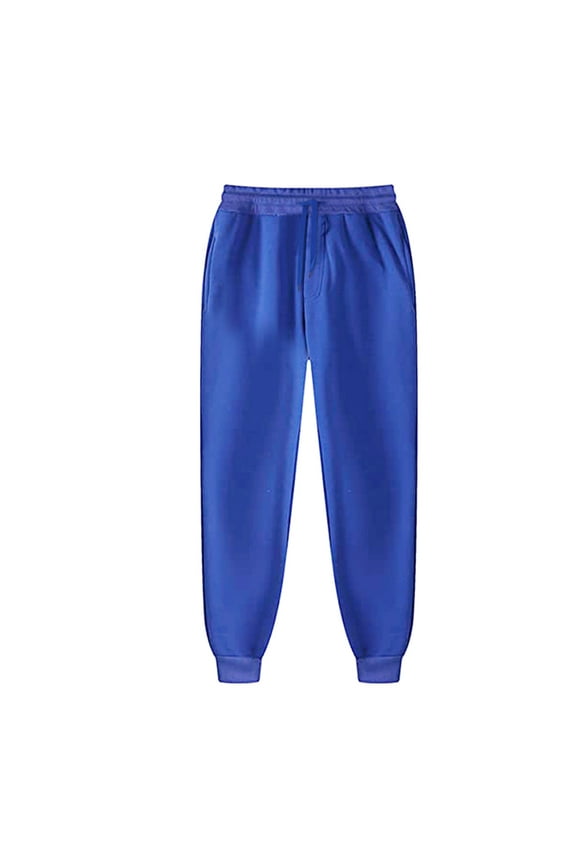 Mens Sweatpants, Awwp Fleece Lined Pant Winter Warm Sweatpant Wind Cold Weather Running Athletic Workout Gym Pants for Men Blue L