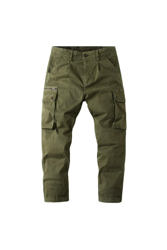 Mens Sweatpants Cargo Pocket Casual Jeans Fashion Pocket Trend Men's Micro Elastic Slim Men's Jeans Overalls Mens Plaid Pants Cargo Pants Men Valentines Day Gifts