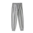 thumbnail image 1 of ZQUUVOU Mens Sweatpants Cotton Sport Solid Casual Elastic Waist With Pocket Jogger Pants Gray, 1 of 3