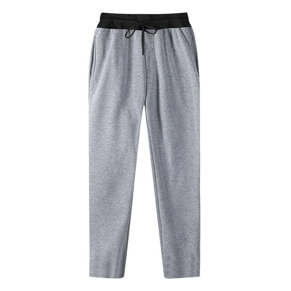 Mens Sweatpants Drawstring Waist Straight Wide Leg Baggy Lounge Travel Athletic Comfortable Track Loose Lightweight Pants Workout Athletic Sweatpants with Pocket