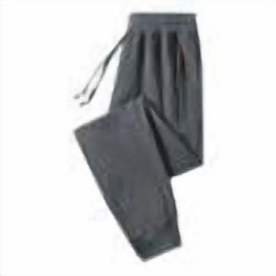 Mens Sweatpants Elastic Waist Drawstring Active Outdoor Sports Track Joggers Athletic Casual Pants with Zipper Pockets (L, Dark Gray)