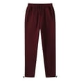 thumbnail image 1 of Mens Sweatpants Elastic Waist Solid Color Pants Workout Gym Drawstring Hem Trousers Straight Casual Sweat Pant, 1 of 6