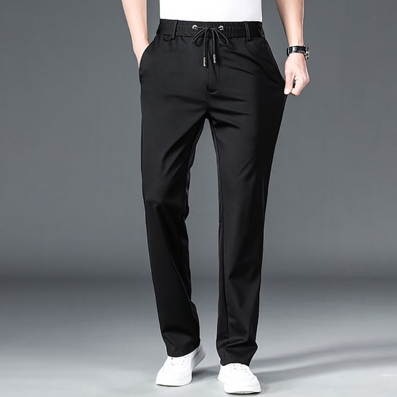 Mens Sweatpants Elastic Waist Straight Leg Jogger Mens Running Pants Mens Gifts