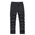 thumbnail image 1 of Mens Sweatpants,Europe and The United States Men's Rushing Pants Fall and Winter Outdoor Solid Color Mountaineering Pants,Cargo Pants for Men,Size:S, 1 of 7