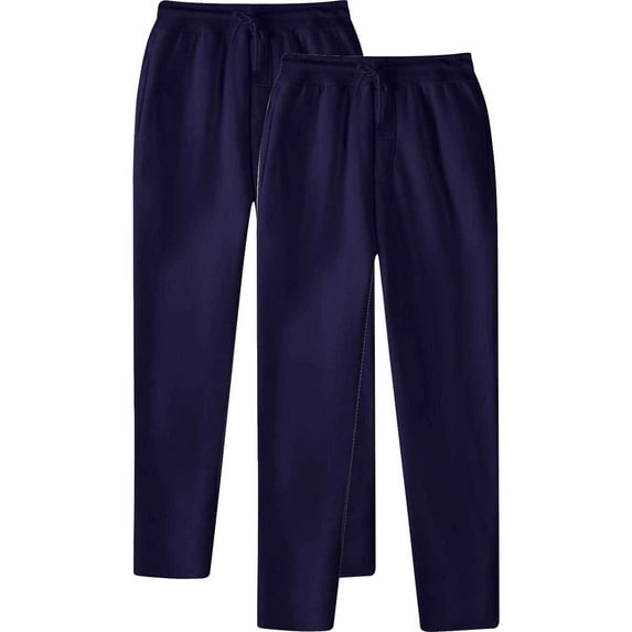 Mens Sweatpants,Male Hip Hop Pants Casual Solid Color Track Cuff Lace Up Workout Pants with Pocket 2 Pcs,Cargo Pants for Men,Size:S