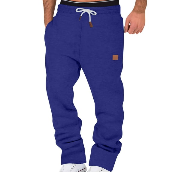 Mens Sweatpants Men Joggers Mens Lined Sweatpants Wide Straight Leg Pants Bottom Sweatpants Joggers Pants Workout High Waisted Yoga Pants With Pockets