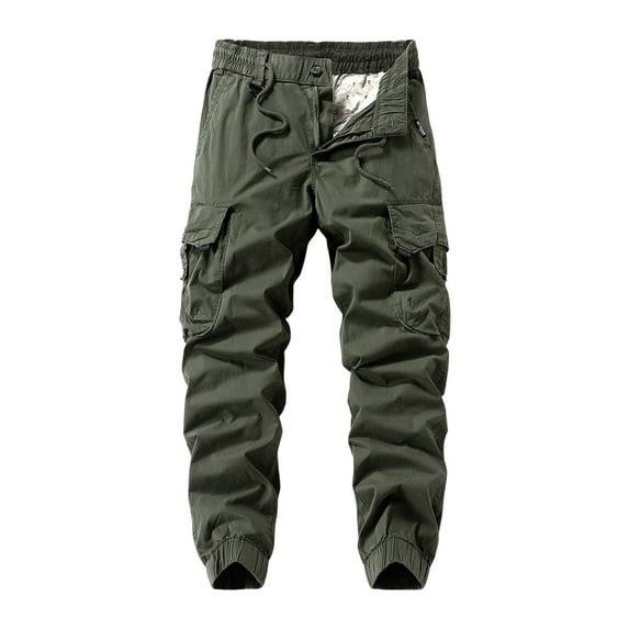 Mens Sweatpants,Men's Cargo Pants Joggers Slim Fit Pocket Outdoor Casual Tapered Work Pants Comfortable Lightweight Utility Hiking Travel,Cargo Pants for Men,Size:38