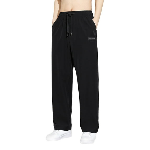 Mens Sweatpants,Men's Casual Lace Up Pocket Solid Color Pants,Cargo Pants for Men,Size:L