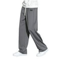 thumbnail image 1 of Mens Sweatpants Mens Casual Pants Sweatpants Men's Straight Leg Casual Pants Loose Wide Leg Sweatpants, 1 of 3