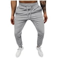 thumbnail image 1 of Mens Sweatpants Mens Pants Men's Drawstring Sweatpants Mid-waist Casual Pants for Men With Pockets, 1 of 5
