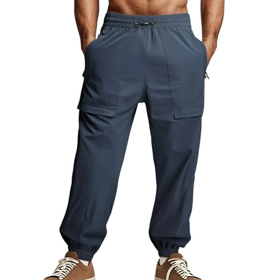 Mens Sweatpants,Pants Breathable Loose Fit Casual Comfortable Trousers for Spring Summer Fall,Mens Brown Sweatpants,04 GY2,L