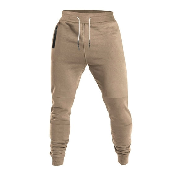 Mens Sweatpants Tapered Joggers with Zip Pocket Outdoor Jogging Running Sweat Pants Athletic Casual Jogger Slim Fit