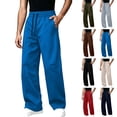 thumbnail image 1 of Mens Sweatpants Trendy Comfortable Loose Fit Casual Athletic Pants with Pockets Soft Breathable Daily Wear Outdoor Travel Long Trousers, 1 of 9
