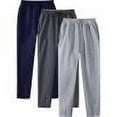 thumbnail image 1 of ZQUUVOU Mens Sweatpants With Pockets 3 Pack Fleece Casual Jogger For Men Athletic Pants With Drawstring Navy, 1 of 8