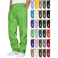 thumbnail image 1 of Mens Sweatpants With Pockets Outdoor Running Jogger Pants Elastic Waist Drawstring Workout Casual Sweatpants Open Bottom Green Xxxl, 1 of 5