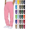 thumbnail image 1 of Mens Sweatpants With Pockets Outdoor Running Jogger Pants Elastic Waist Drawstring Workout Casual Sweatpants Open Bottom Pink Xxxxxl, 1 of 5