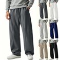 thumbnail image 1 of Mens Sweatpants with Pockets Drawstring Elastic Waist Sweat Loose Wide Leg With Pockets All Season Comfort, 1 of 4
