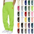thumbnail image 1 of Mens Sweatpants with Pockets Fashion Drawstring Elastic Waist Solid Color Casual Sweat Length Pants,GreenA 3XL, 1 of 4