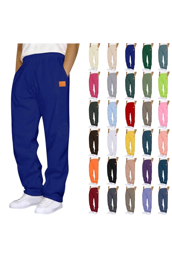 Sweatpants for Women Casual Trousers High Elastic Waist Drawstring with Multi-Pockets Long Pants