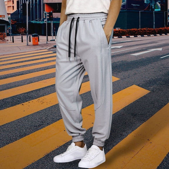 Mens Sweatpants with Pockets Pants for Men Relaxed Fit Elastic Waist Mens Wide Leg Sweatpants Mens Sweatpants Joggers Baggy Sweatpants