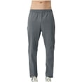 thumbnail image 1 of Mens Sweatpants with Pockets Solid Color Casual Sun Protection Fashion Elastic Waist Loose Exercise Casual Simple Basic Style, 1 of 5