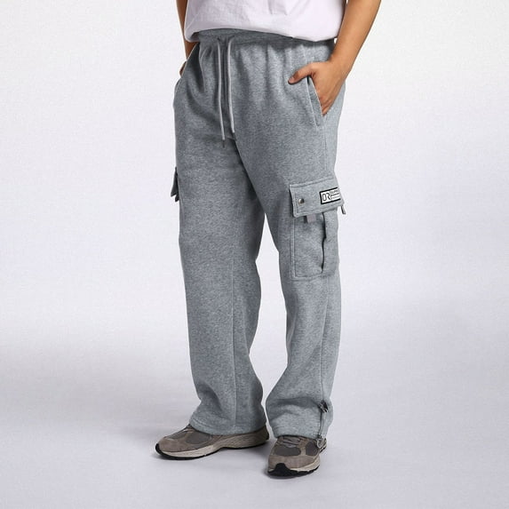 Mens Sweatpants with Pockets Solid Color Mid Waisted Fitness Trousers Drawstring Loose Waist Long Pant Outdoor Running Athleisure Pants