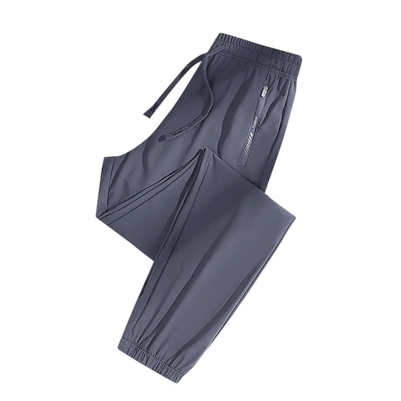 Mens Sweatpants with Pockets Stretch Comfy Fit Active Joggers Ultra Breathable Casual Quick Drying Sport Trousers Dark Gray